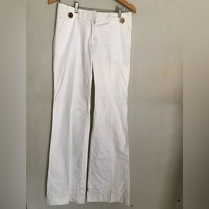 Tory Burch ivory Cream Wide Leg Pants Size 4